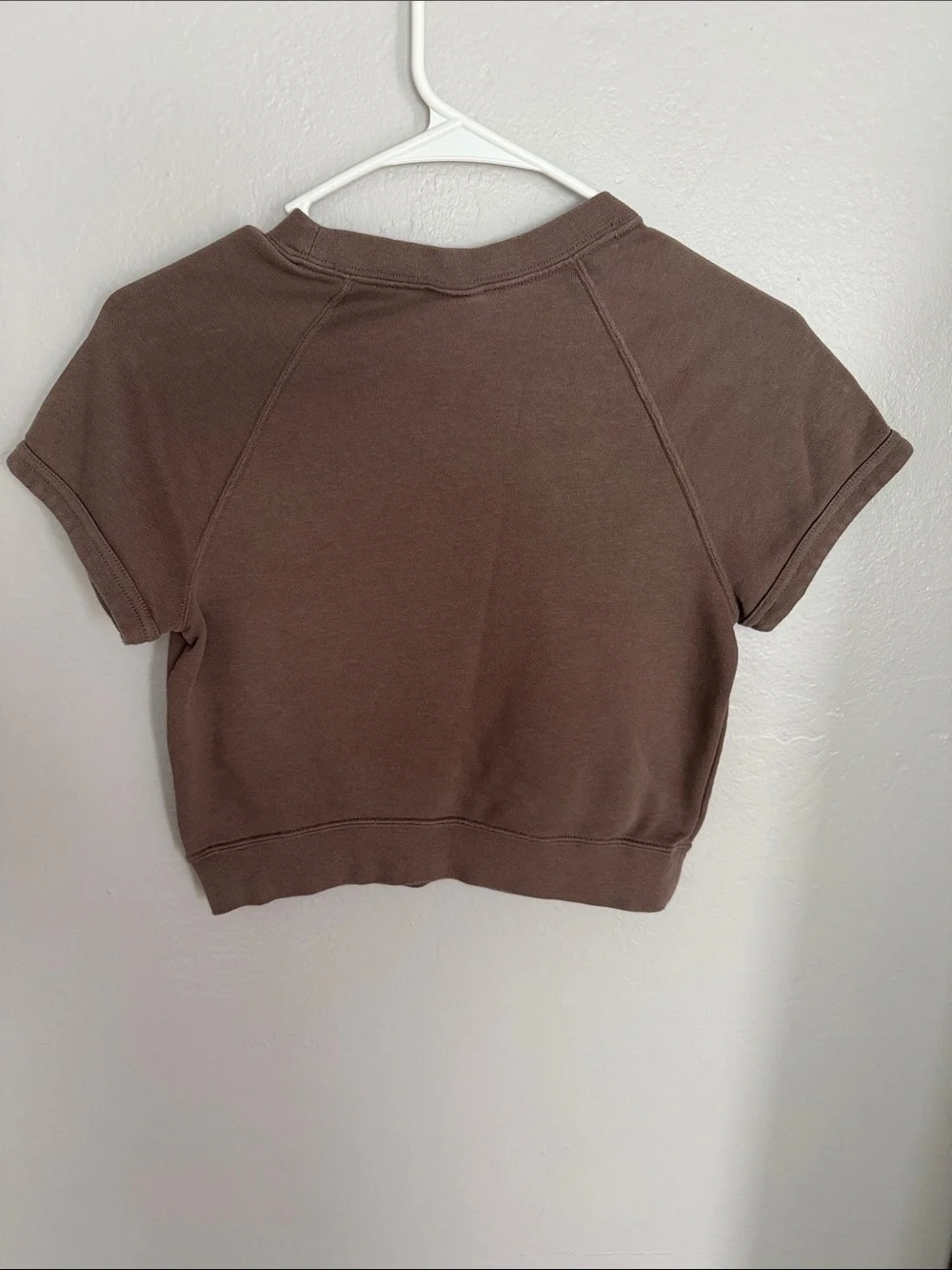 Nike chill terry top short sleeve cropped size XS